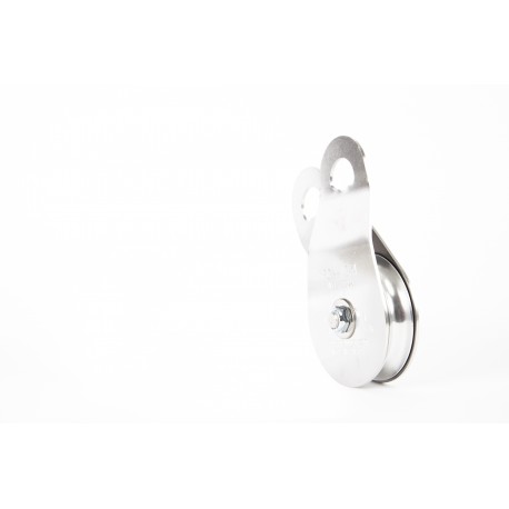 Single Swing Side Pulley with stainless steel plates 100mm PCA-1274